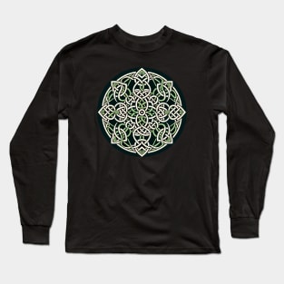 Eternal Celtic Knotwork Mandala Art 2 Long Sleeve T-Shirt